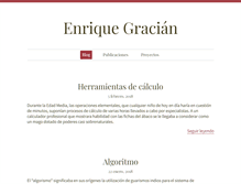 Tablet Screenshot of enriquegracian.com